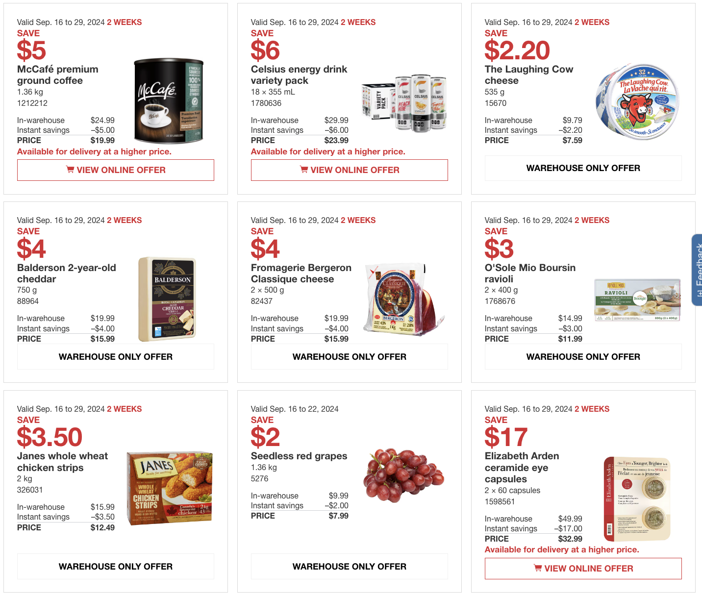 Costco Canada Coupons/Flyers Deals at All Costco Wholesale Warehouses